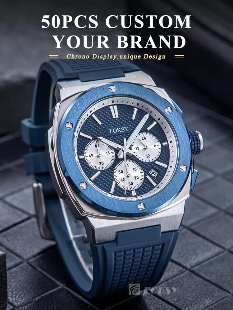 Design your own watch waterpoof stainless steel case montre homme, detail picture