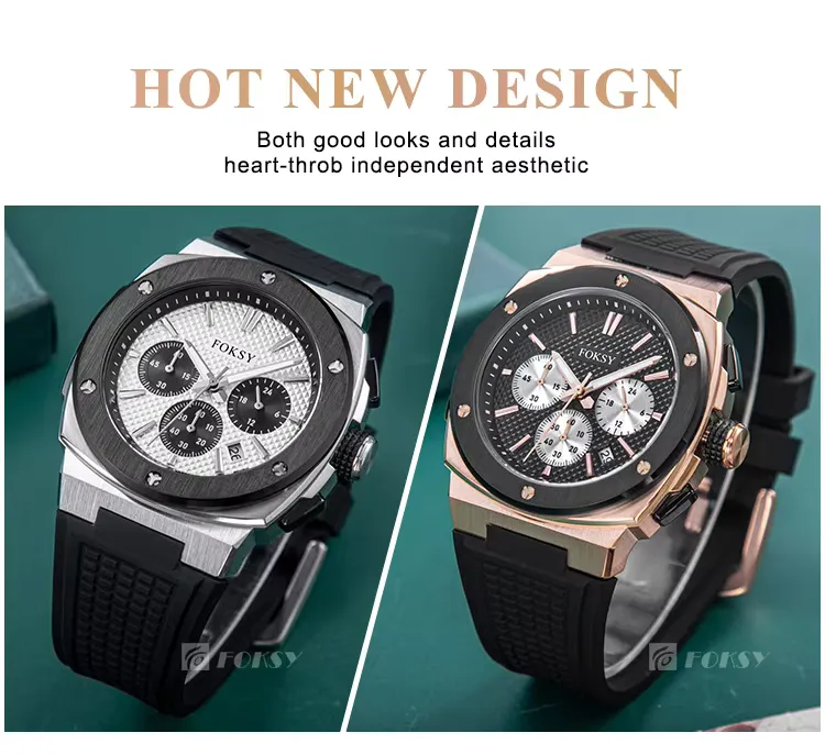Design your own watch waterpoof stainless steel case montre homme, detail picture