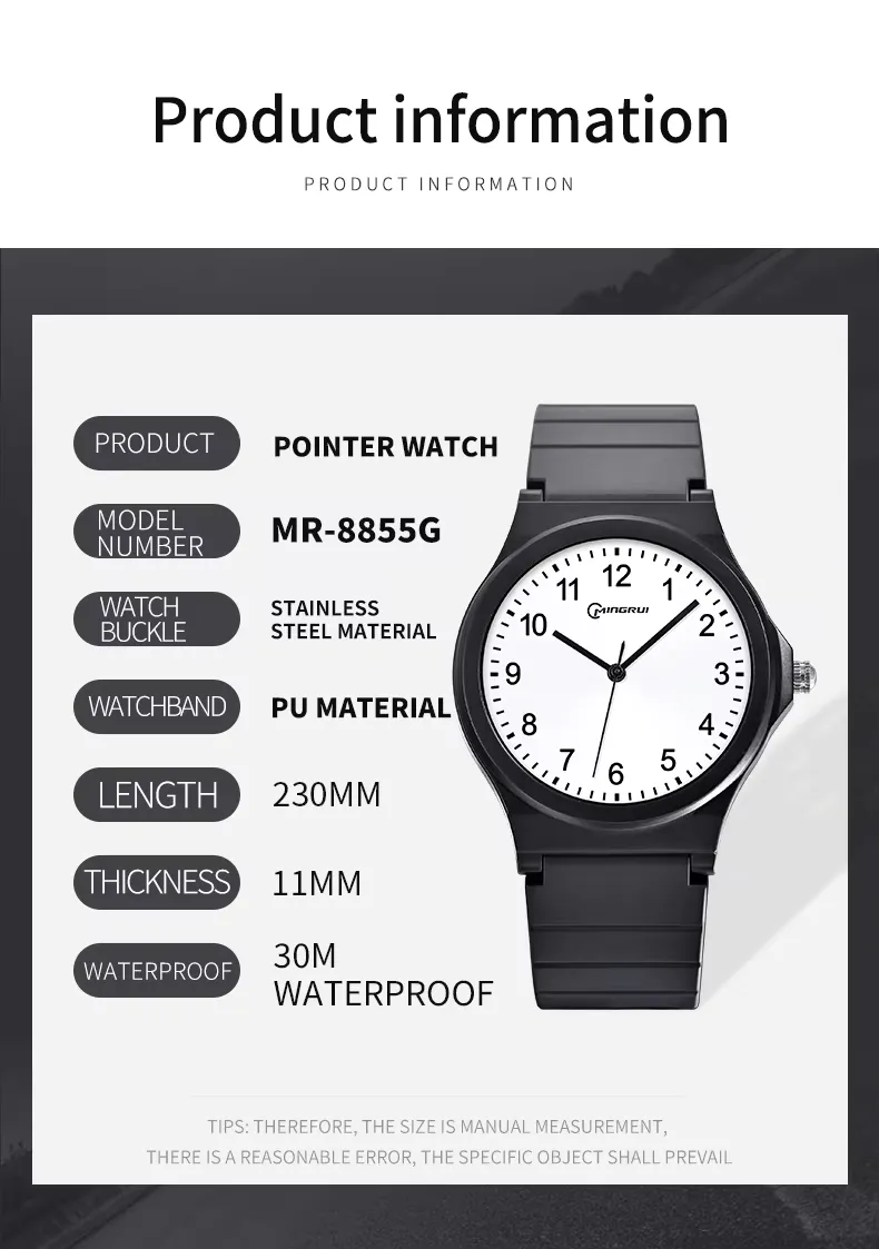 Factory hot mingrui men's quartz watch 41.5MM date calendar luminous, detail picture