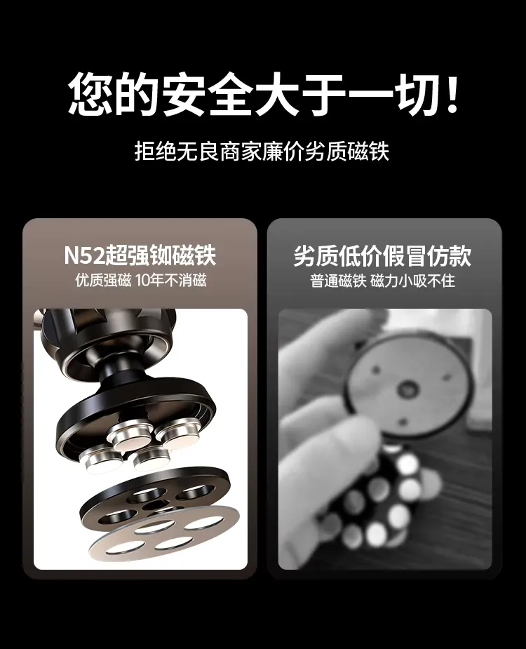 Z23 dual sided magnetic car phone holder N52 strong magnet clip, detail picture