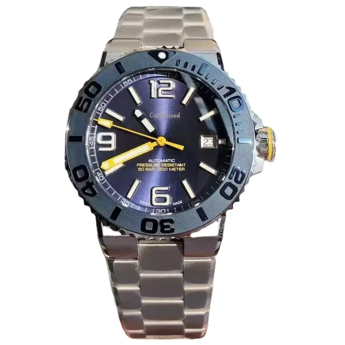 Custom bezel ceramic luminous bowl watch sports waterproof diving
