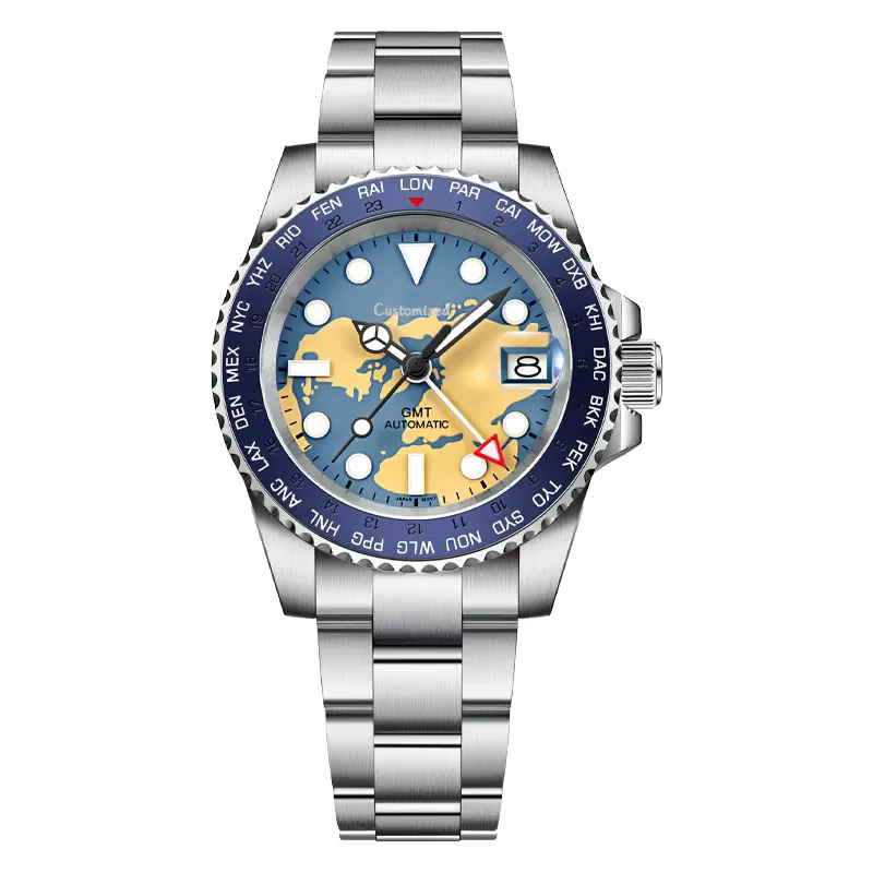 Custom bezel ceramic luminous bowl watch sports waterproof diving, detail picture