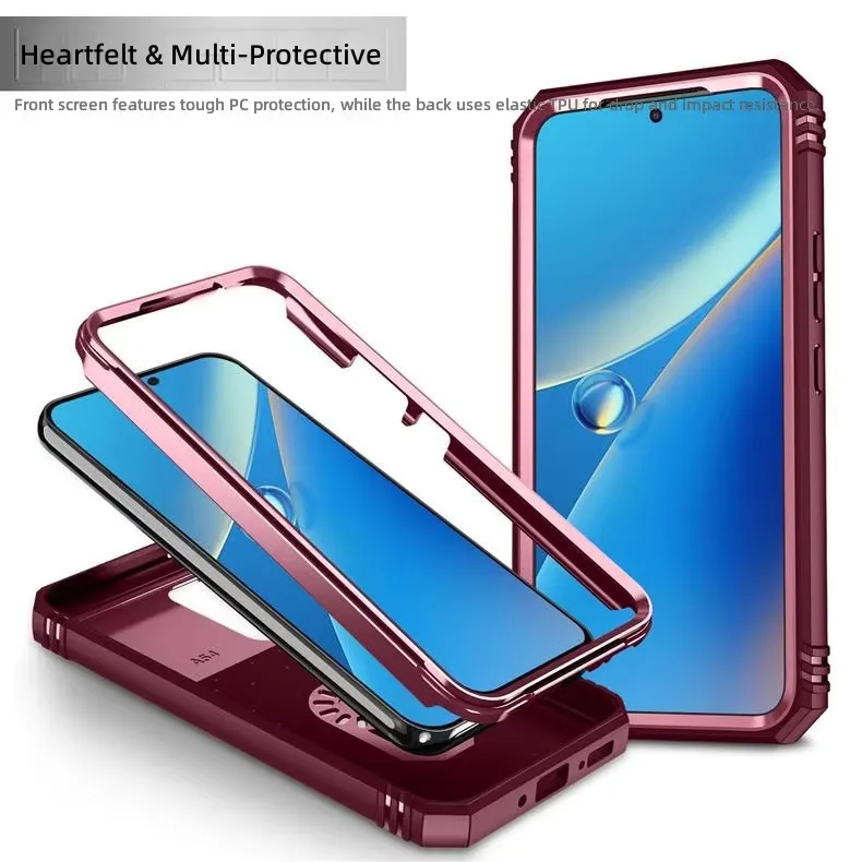 Shockproof magnetic tpu+pc armor design phone case for, detail picture