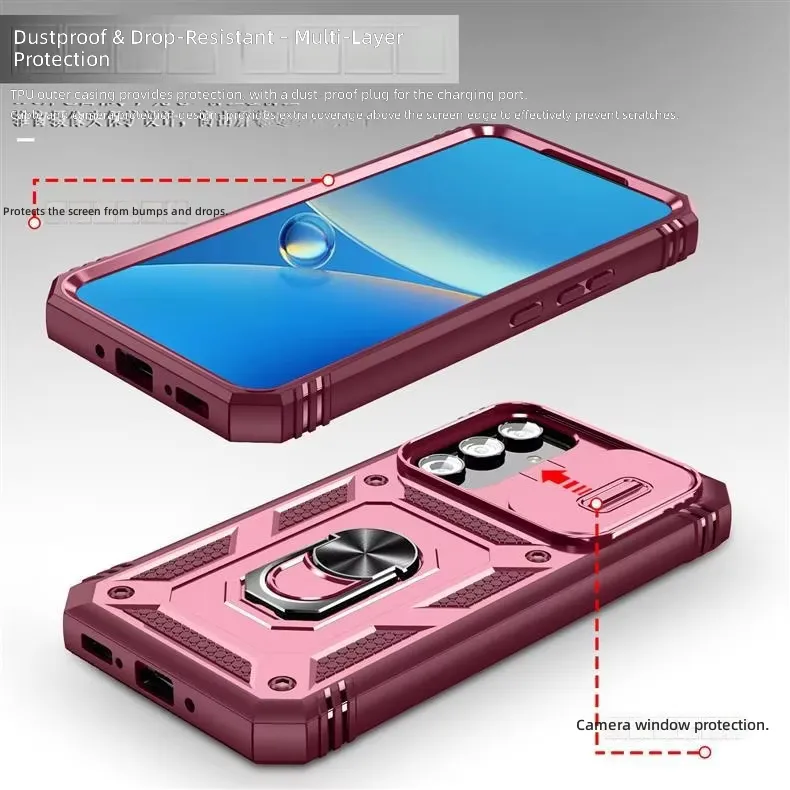 Shockproof magnetic tpu+pc armor design phone case for, detail picture
