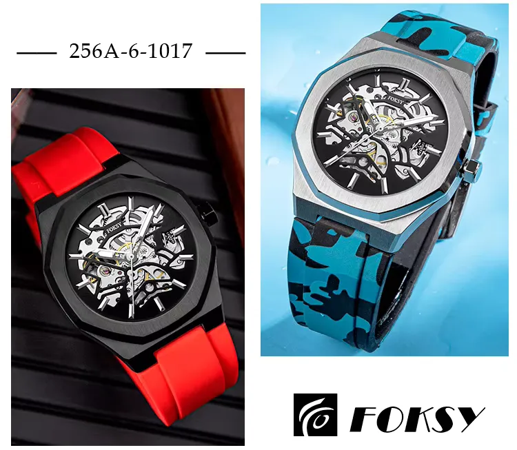 Custom design your own logo automatic mechanical watches wrist, detail picture