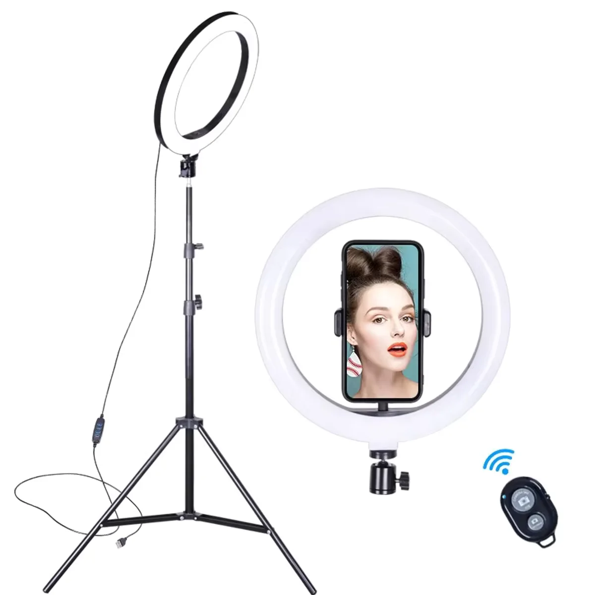 26cm 10" selfie ring light tripod phone video