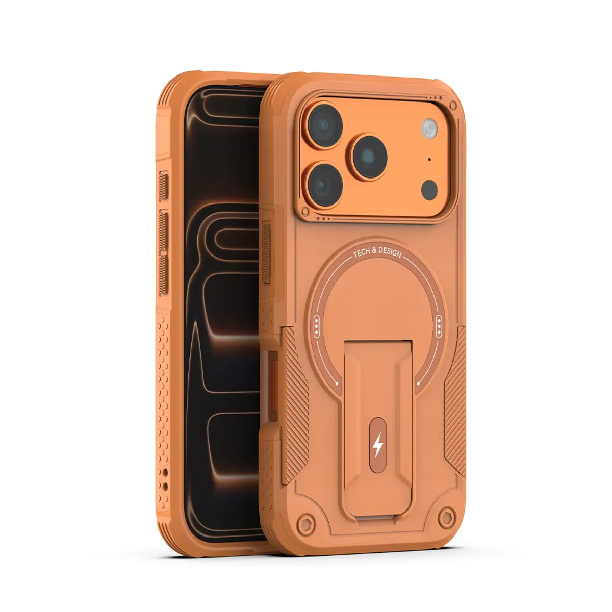 Magnetic design armored TPU PC mobile phone cases shockproof coque