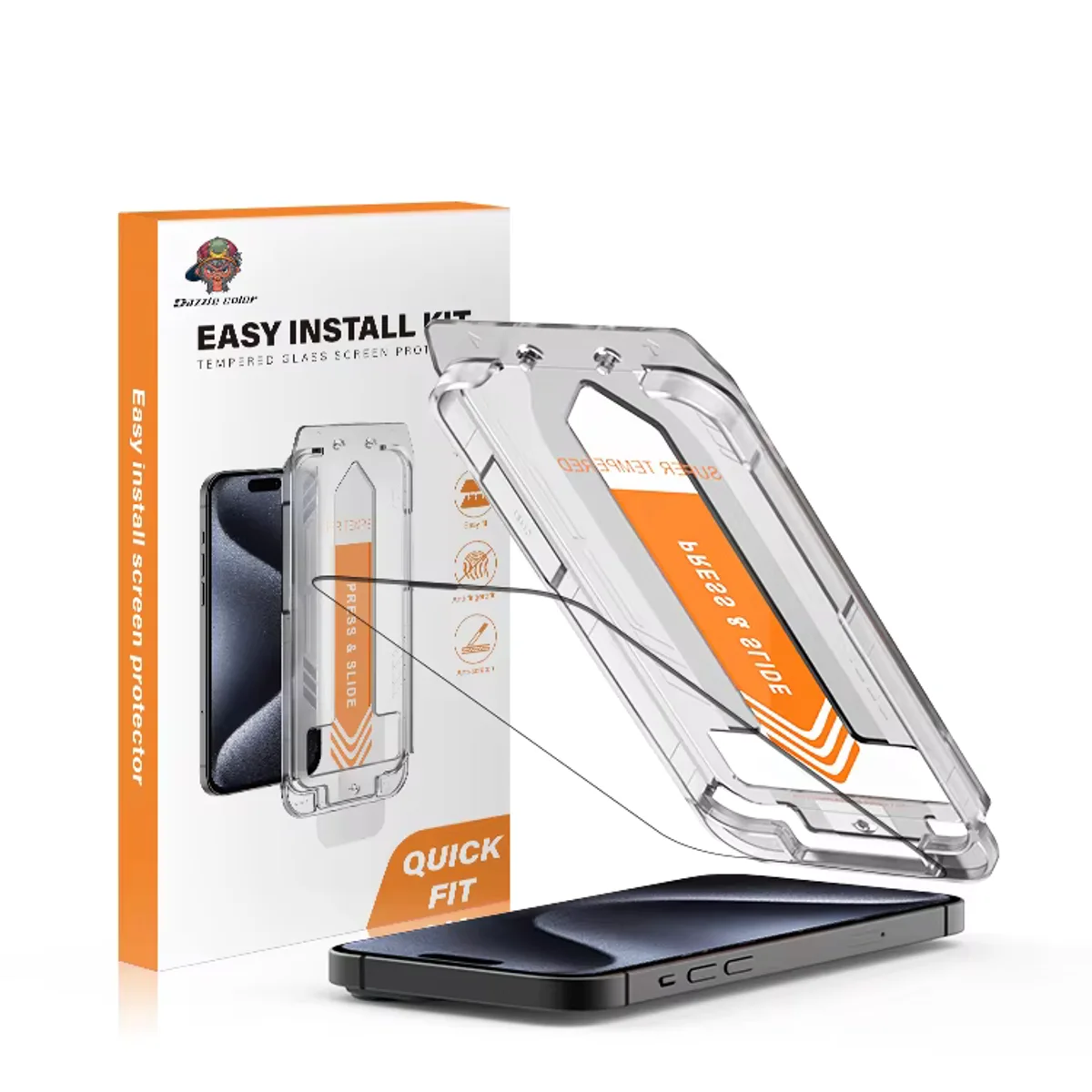 9H 2.5D anti-explosion tempered glass screen protector easy