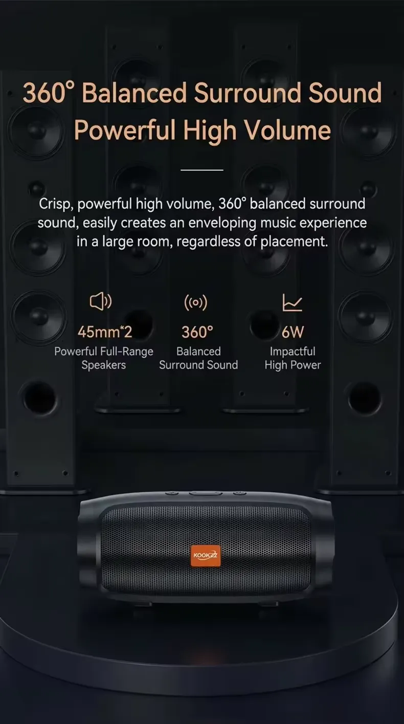Mini wireless for speaker for outdoor sports & home theatre use, detail picture