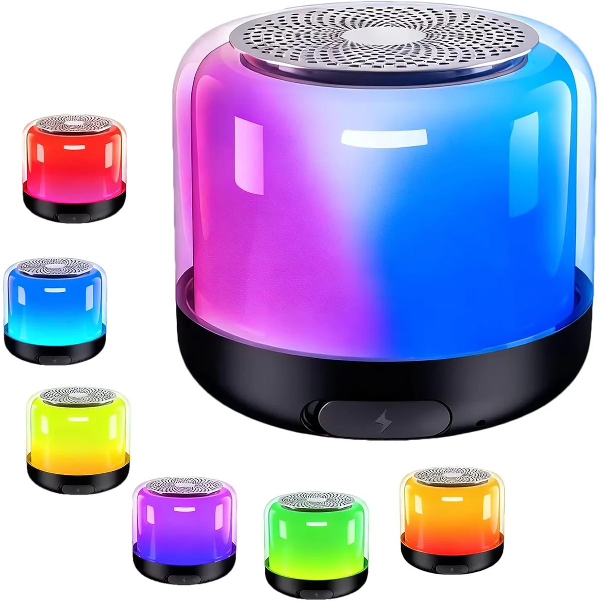 Mini LED wireless speaker light usb subwoofer hifi stereo sound music