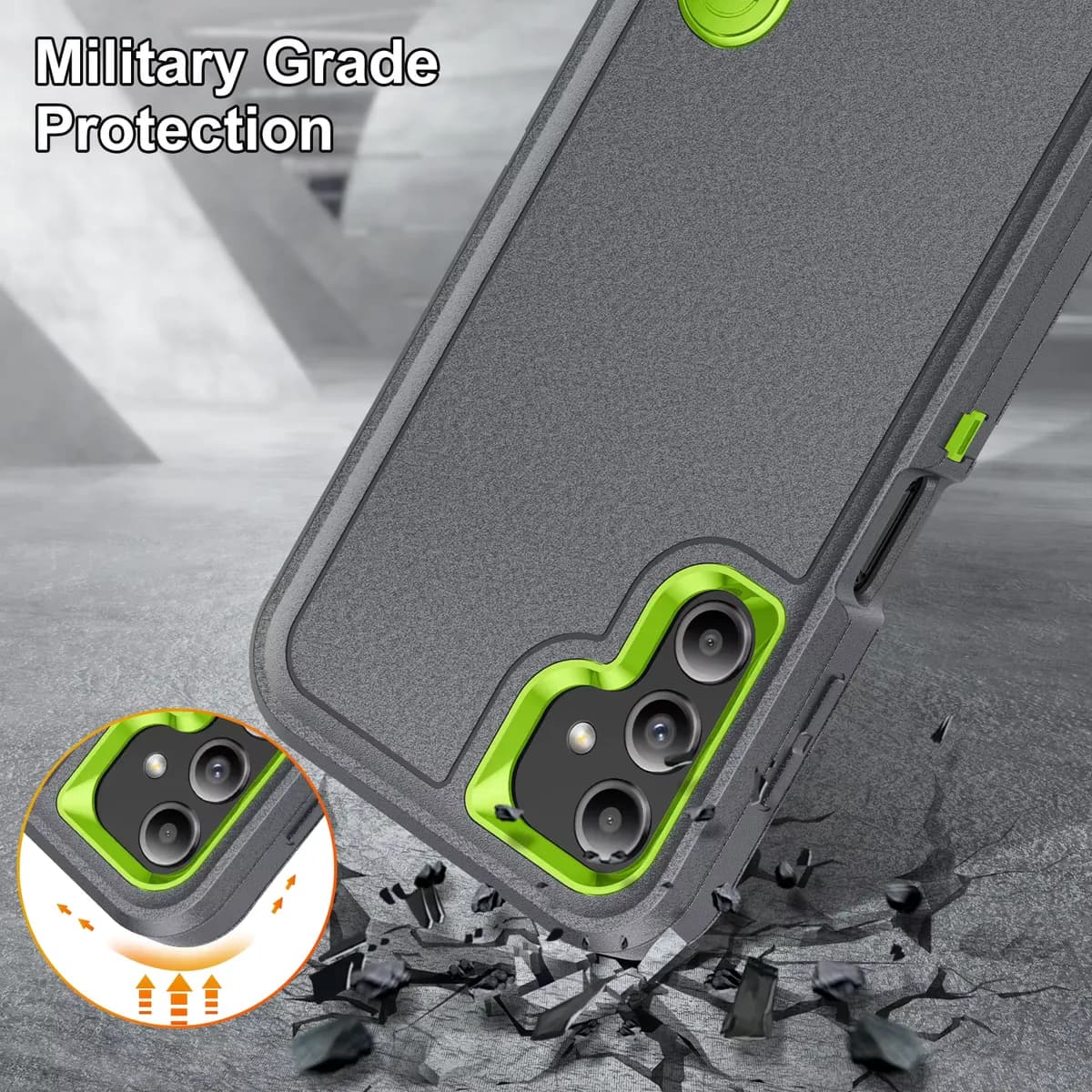 Anti-shock strong cover cases A17 A54 5G A56 A36 A16 A15 A14 A53 A13, detail picture