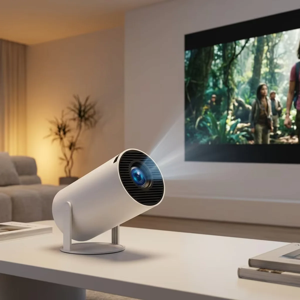 HY300Pro HY300 projector with WiFi mini smart home theater cinema LCD