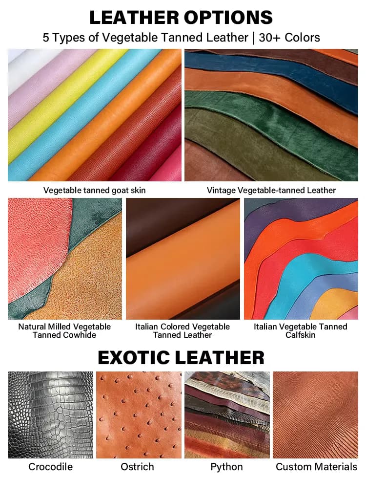 Handmade leather bag shape earphone case with snap button, detail picture
