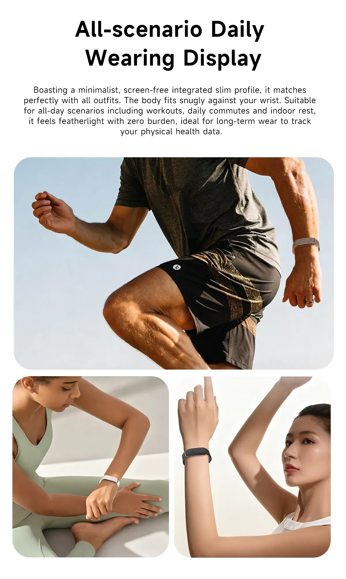 Smart health bracelet fitness tracker, detail picture