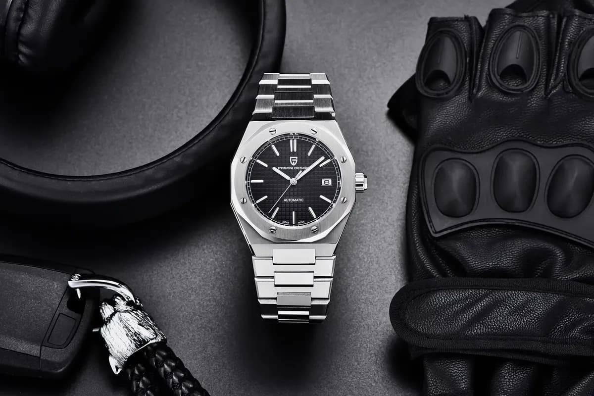 Pagani design PD-1673 new men's automatic machinery watch miyota 8215, detail picture